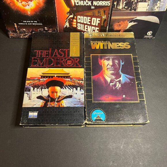 Lot of 5 Action Packed VHS Movies - Asteroid, Code of Silence, The Last Emperor - Picture 3 of 8